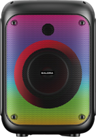 Salora S1 Party Speaker + LED Zwart - thumbnail