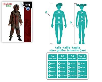 Kostuums voor Kinderen Voodoo Pop - Maat: 3-4 Jaar - Maat: 3-4 Jaar