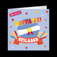 XL Greeting Cards Geslaagd school - thumbnail