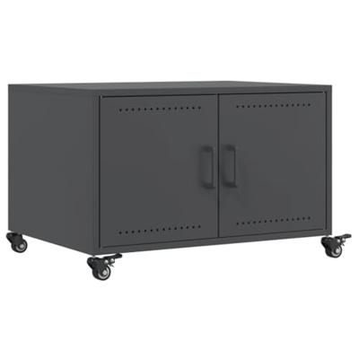 Salontafel 68x50x43,5 cm staal antracietkleurig