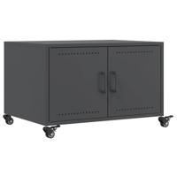 Salontafel 68x50x43,5 cm staal antracietkleurig - thumbnail