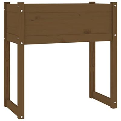 VidaXL Plantenbak 78x40x81 cm massief grenenhout honingbruin