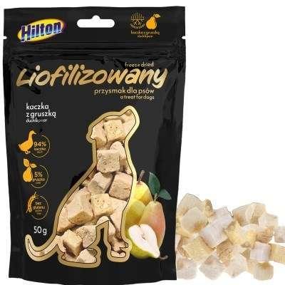 HILTON Freeze-dried treats with duck and pear - traktatie voor hond - 50g