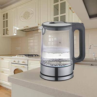 Maestro MR053 waterkoker 1,7 l 2200 W Zwart, Transparant - thumbnail