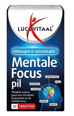 Lucovitaal Mentale Focus Pil 20Tabletten