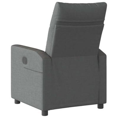 Fauteuil elektrisch verstelbaar stof donkergrijs