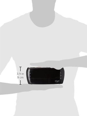 Adler AD 1121 radio Klok Analoog & digitaal Zwart