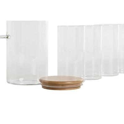 Glazenset Home ESPRIT Transparant Bamboe Borosilicaatglas 210 ml