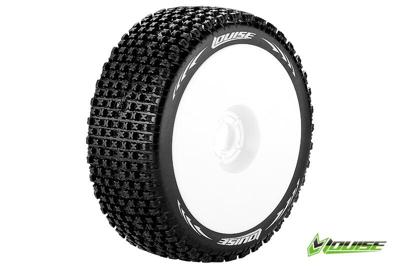 Louise B-PIRATE Soft banden op witte disc velgen voor 1/8 buggy