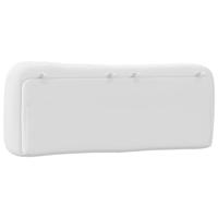 Hoofdbordkussen 140 cm kunstleer wit - thumbnail