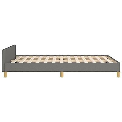 Bedframe zonder matras 120x190 cm stof donkergrijs