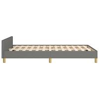 Bedframe zonder matras 120x190 cm stof donkergrijs - thumbnail