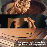 LIND DNA Onderzetters Nupo - Leer - Metallic - 13 x 11 cm - 4 Stuks - thumbnail