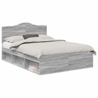 Bedframe Grijs Sonoma 150 x 200 cm Massief grenenhout - thumbnail