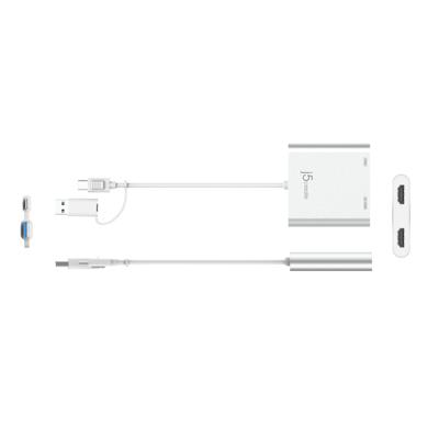 j5create USB-C® to Dual HDMI™ Multi-Monitor Adapter