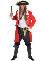 Piratenmantel luxe rood - thumbnail