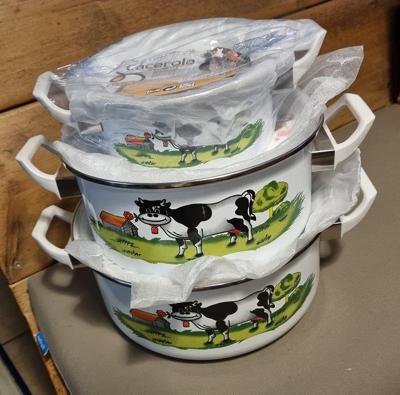 Pannenset 3 delige Braadpan stoofpanset geschikt voor alle warmtebronnen