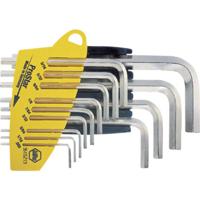 Stiftsleutelset in houder zeskant inch professioneel 13-delig vernikkeld Wiha 25610 - thumbnail