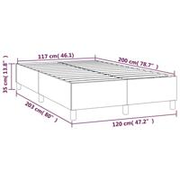Boxspringframe fluweel donkergrijs 120x200 cm - thumbnail