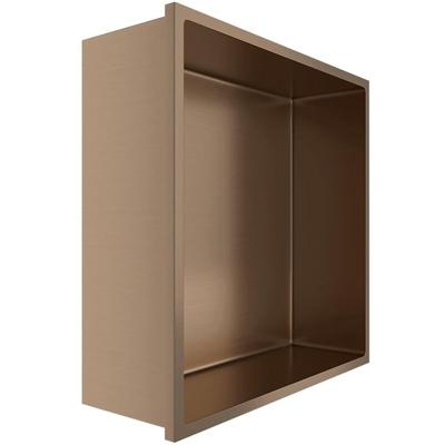 Inbouwnis Geborsteld Koper 30x30x10 cm RVS 304