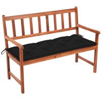 VidaXL Tuinbank met kussen 120 cm massief acaciahout - thumbnail