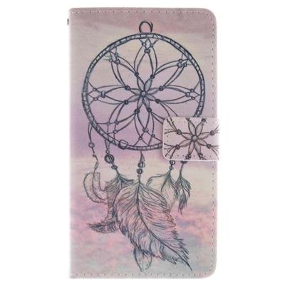 National Style Cap patroon Double print lederen hoesje met houder & opbergruimte voor pinpassen & portemonnee voor LG G4 / H815