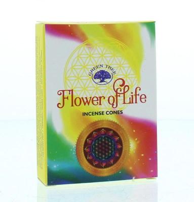 Green Tree Kegelwierook flower of life 10 Stuks Green Tree Kegelwierook flower of life 10 Stuks