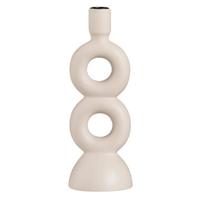 Kandelaar Lumen - off-white - keramiek -27,5x9,5x9,5 cm - Leen Bakker - thumbnail