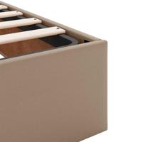 Bedframe met matras met matras 2 pcs Tan PVC - thumbnail