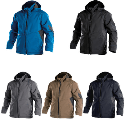 DASSY gravity softshell grijs/zwart mt xxl