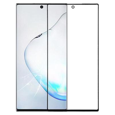 Voorkant scherm buitenste glazen lens voor Galaxy Note 10 + (zwart)