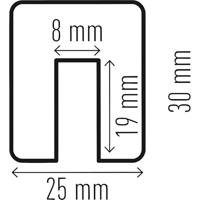 Durable 1127130 Kantenbeveiliging Zwart, Geel (l x b x h) 1000 x 25 x 30 mm - thumbnail