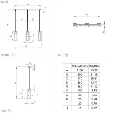 Eglo Houten eettafellampNafferton - 43744