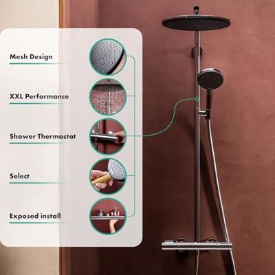 Hansgrohe Raindance Alive S Puro regendoucheset Ø30cm geborsteld brons