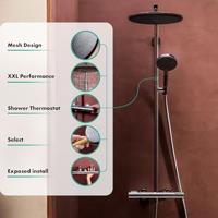 Hansgrohe Raindance Alive S Puro regendoucheset Ø30cm geborsteld brons - thumbnail