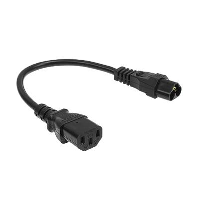 ACT AK5247 Netsnoer Stroomkabel C6 - C13 | Zwart | 20 cm