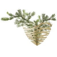 Stelton Tangle Ornament Hart messing 14 cm - thumbnail