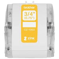 Brother CZ1003 Rol met etiketten 19 mm x 5 m Papier Wit 1 stuk(s) Permanent hechtend Gekleurde etikettenrol - thumbnail