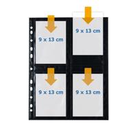 Herma 7783 7783 Fotohoezen Zwart, Transparant 9 x 13 cm - thumbnail