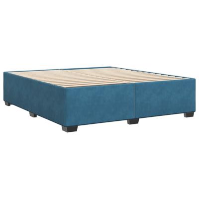 Bedframe fluweel blauw 180x200 cm