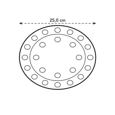 Floorprotector rond 25 cm transparant elho - Elho
