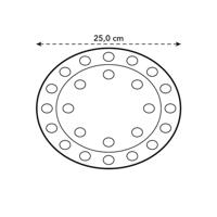 Onderzetter Floorprotector rond d25cm Transparant - thumbnail