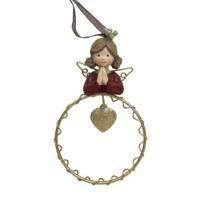 Kerstversiering DKD Home Decor Hars Cirkels (9 x 3 x 13,5 cm) (6 Stuks) - thumbnail