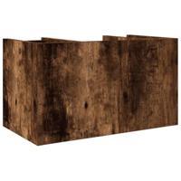 VidaXL Bureau organiser 44,5x24x25 cm bewerkt hout gerookt eikenkleur - thumbnail