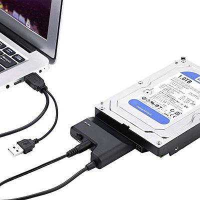 Renkforce HDD/ SSD Adapter [1x USB-A 2.0 stekker - 1x SATA-combi-stekker 15+7-polig] 0.30 m Vergulde steekcontacten