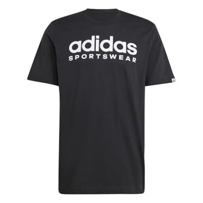 Heren-T-Shirt met Korte Mouwen Adidas Spw Zwart - Maat: S