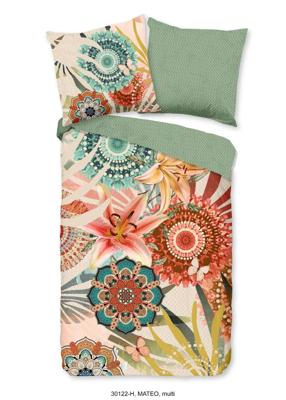 HIP Dekbedovertrek "mandala's en bloemen" - Multi - (200x200/220 cm) - Katoen Satijn