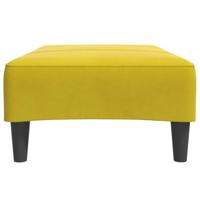 Voetenbank 77x55x31 cm fluweel geel - thumbnail