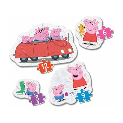 Clementoni Peppa Pig mijn eerste puzzels - 12 + 16 + 20 + 24 stukjes