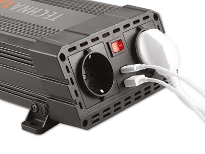Technaxx TE19 Omvormer 600 W 12 V/DC - 230 V/AC Technaxx TE19 Omvormer 600 W 12 V/DC - 230 V/AC